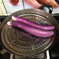 素食之——凉拌蒸茄子的做法图解2