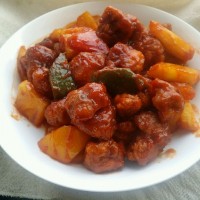 菠萝咕噜肉的做法图解9