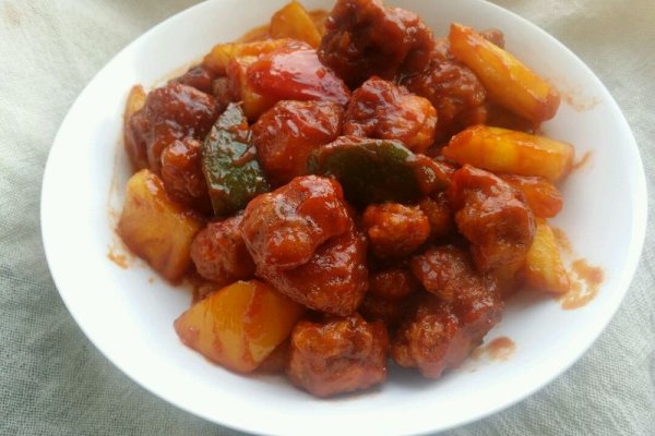 菠萝咕噜肉的做法