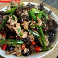 木须肉(干木耳炒肉)的做法图解4