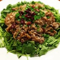 葱油泼羊肉