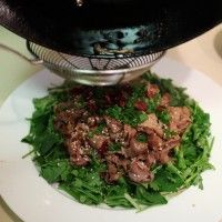 葱油泼羊肉