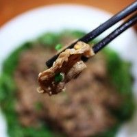 葱油泼羊肉