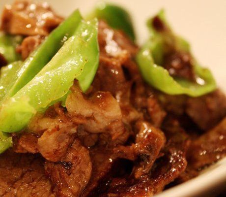 小炒牛肉青椒