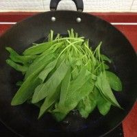 自家菠菜拌鸡丝