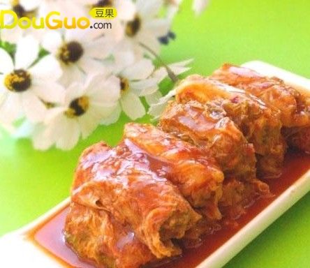 茄汁白菜肉卷