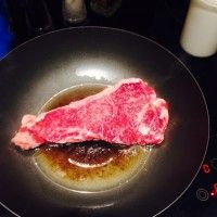 煎牛扒（拌蘑菇汁）