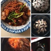 红烧肉扣花生