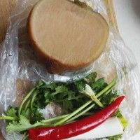 葱拌咸菜丝