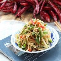 葱拌咸菜丝