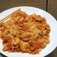做正宗虾仁茄汁拌面的图片步骤10