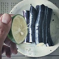 做正宗初夏的薄荷柠檬蒜茄子的图片步骤2