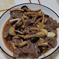 做正宗茶树菇炒牛肉的图片步骤11