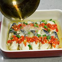 做正宗清蒸杏鲍菇青花鱼的图片步骤8