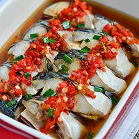 做正宗清蒸杏鲍菇青花鱼的图片步骤9