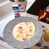 做正宗北欧三文鱼浓汤的图片步骤1