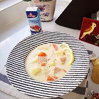 做正宗北欧三文鱼浓汤的图片步骤14