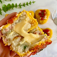 做正宗爆浆芝士土豆泥饭团的图片步骤16