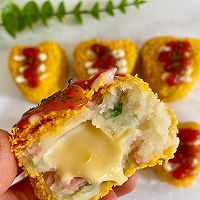 做正宗爆浆芝士土豆泥饭团的图片步骤18