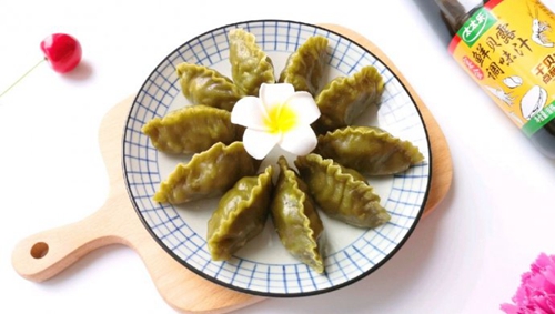 槐花蒸饺