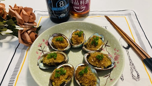 蒜蓉蒸鲍鱼