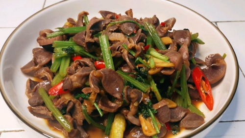 辣炒鸡胗