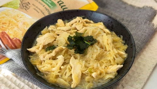 鸡肉酸菜粉汤