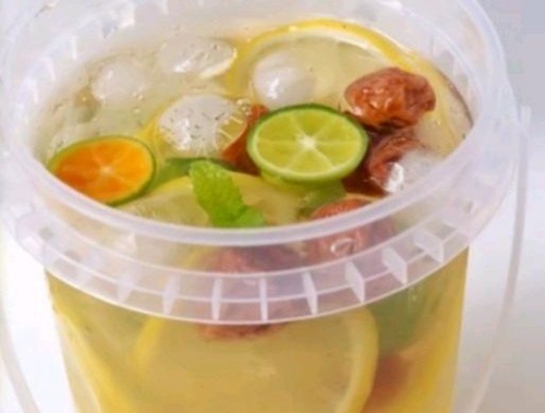 青柠菠萝话梅茶
