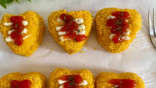 爆浆芝士土豆泥饭团