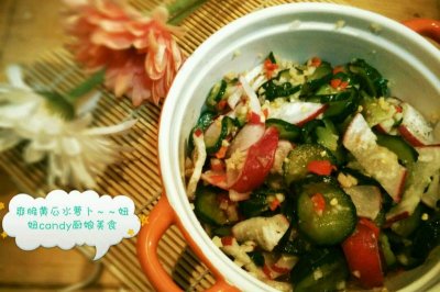 爽脆黄瓜水萝卜