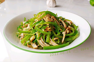 生炒青椒手撕鸡
